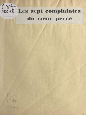 cover image of Les sept complaintes du cœur percé